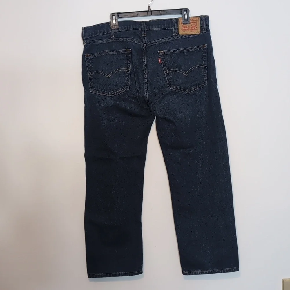Levi's 505 Regular Fit Dark Wash Blue Jeans